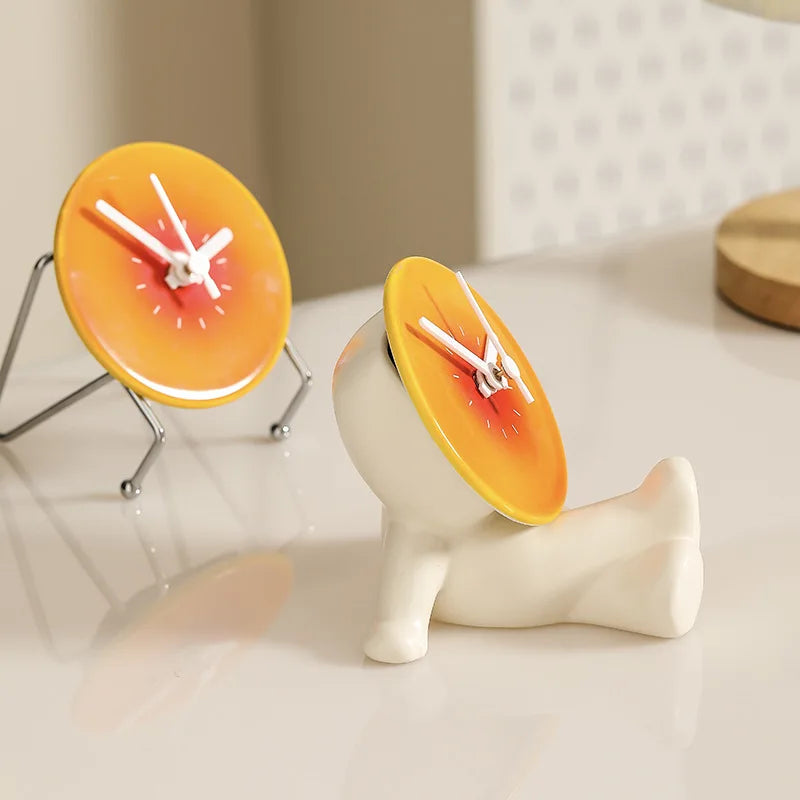Lazy Man Time Creative Desktop Clock