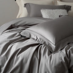 Premium 1000TC Egyptian Cotton Luxury Solid Color Simple Hotel Style Bedding Set