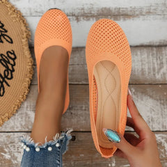 Flat Sole Single Shoe Spring/summer/autumn Mesh Fabric Shallow Mouth Soft Sole Breathable Loafers