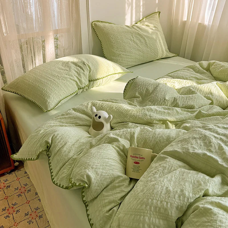 Summer Seersucker Bedding Sets