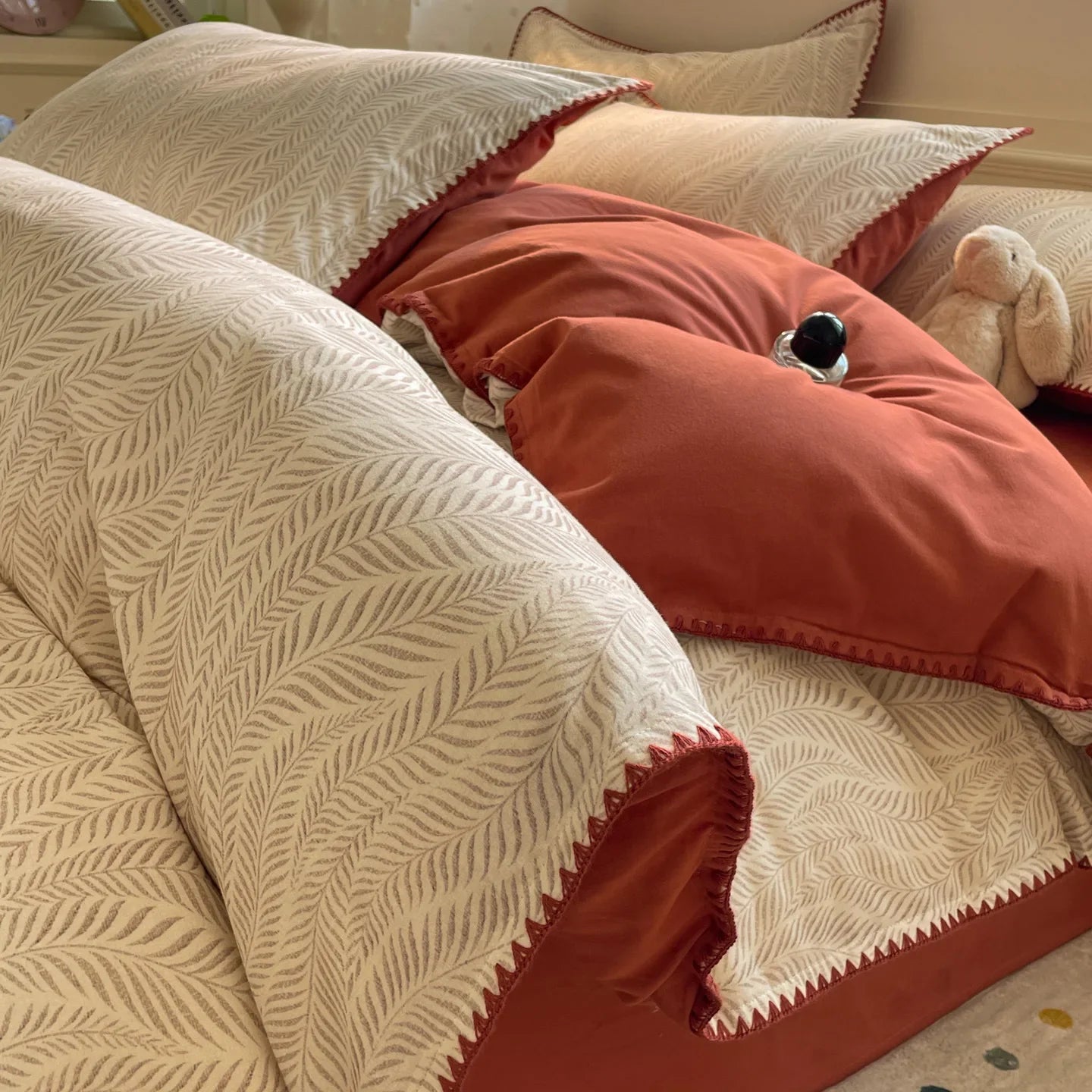 High End Bedroom 100% Cotton 4 Piece Bedding Set