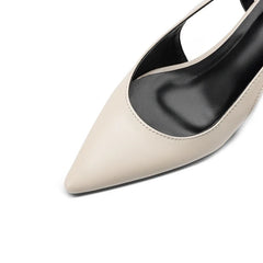 cowhide pointed high Heels