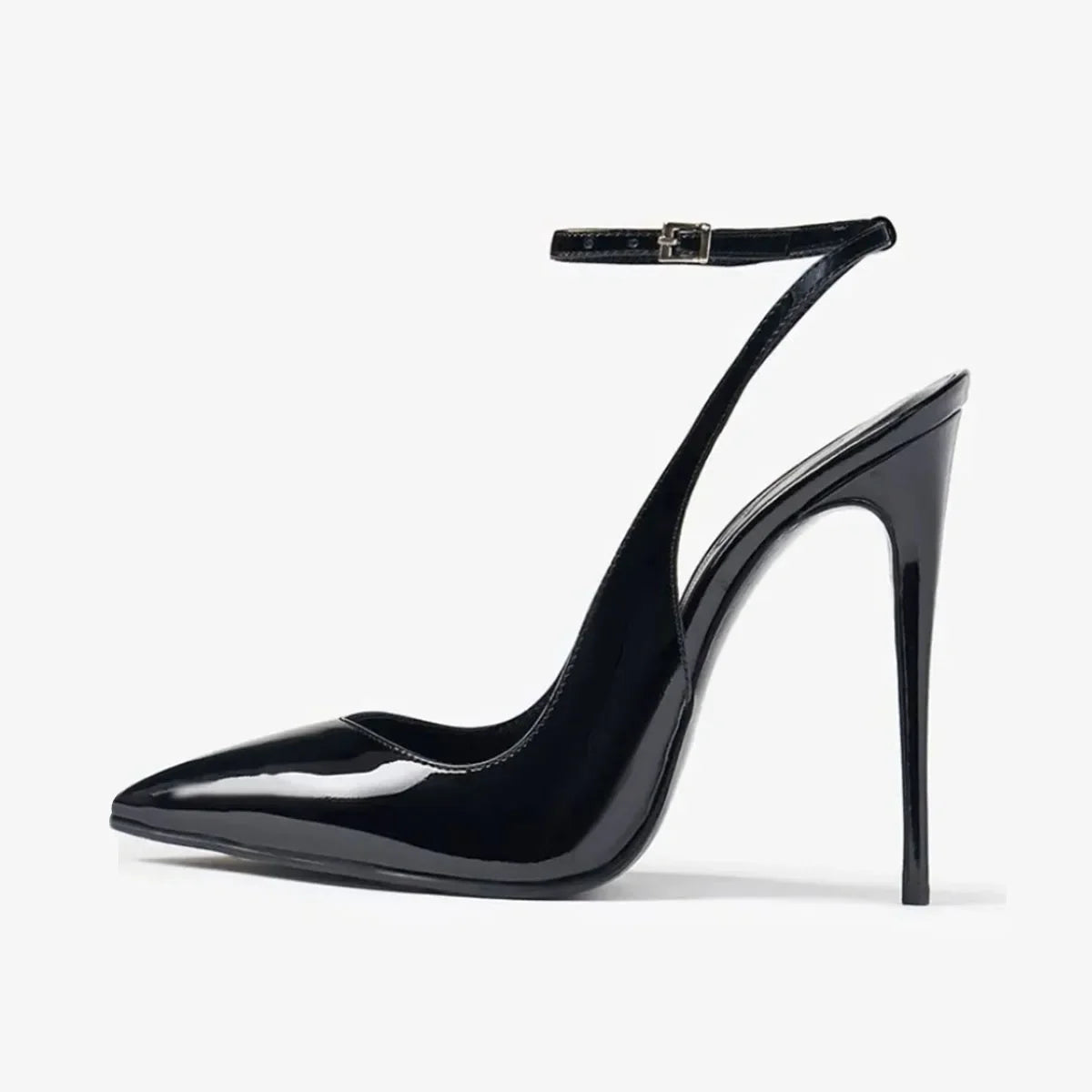 Patent Leather One word buckle Sandals