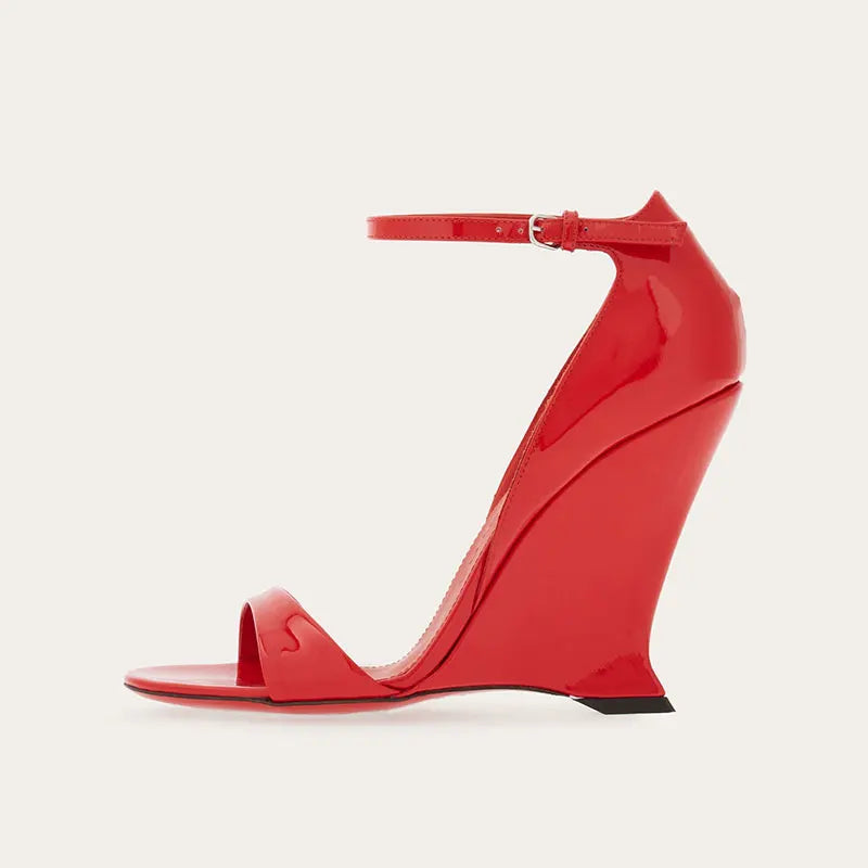 Round Toe One Piece with Super High Slope Heel