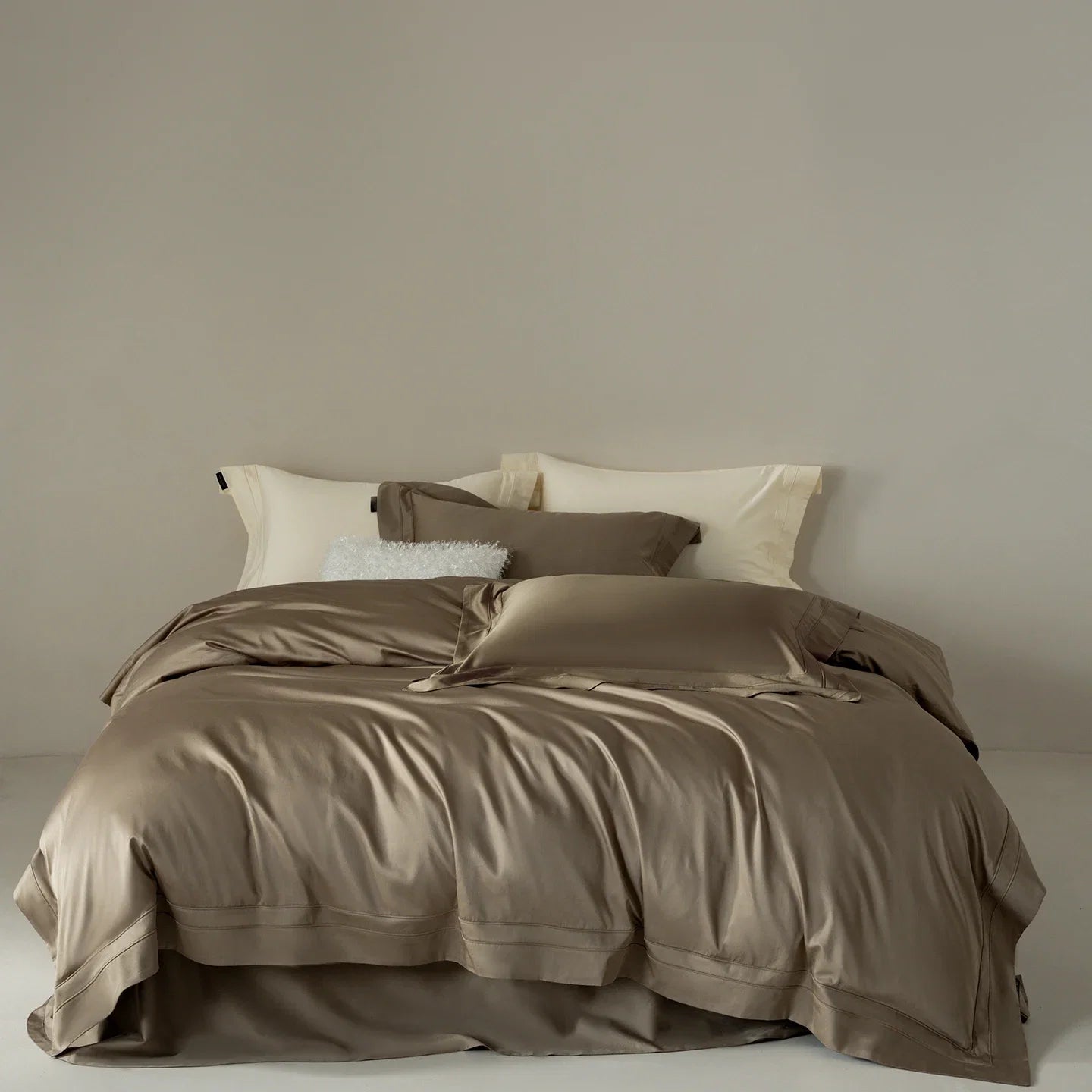 Premium 1000TC Egyptian Cotton Luxury Solid Color Simple Hotel Style Bedding Set