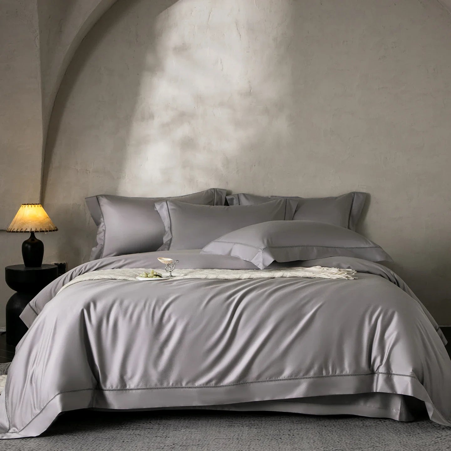 Luxury Solid Color Hotel Style Premium 1000TC Egyptian Cotton Bedding Set