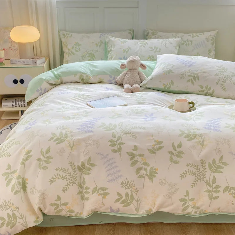 1PC Skin Friendly Duvet Cover Cartoon Printed Quilt Cover Single Bed and Double Bed Duvet Cover Soft Cptton Comforters Covers