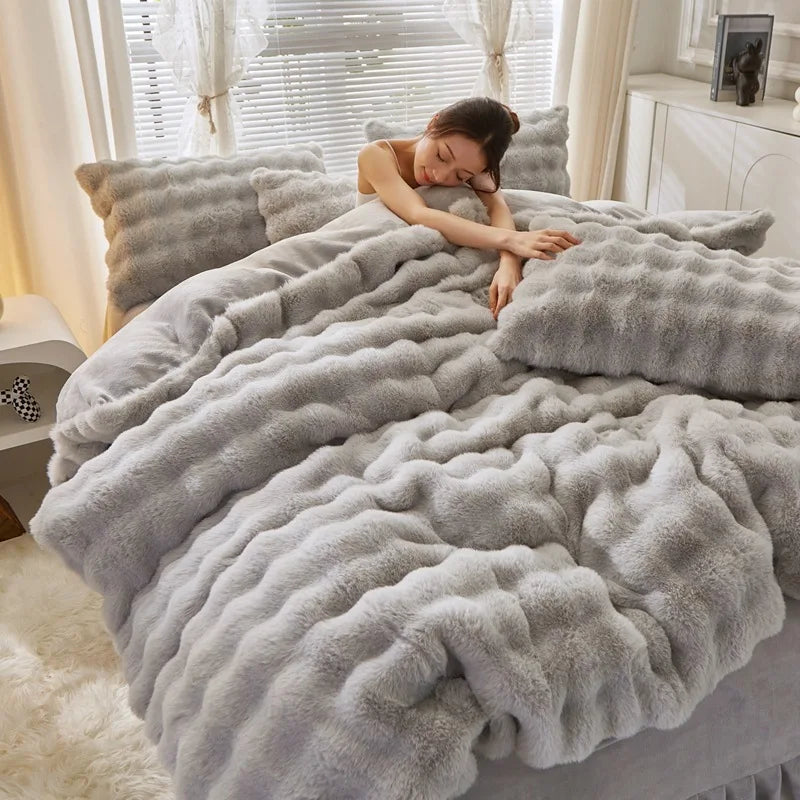 Winter Thick Warm 4pcs Bedding Set