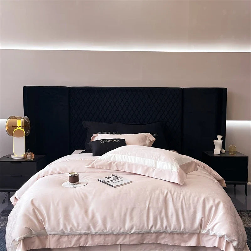 1000TC Egyptian Cotton Jacquard Luxury Queen King Size Bedding Set