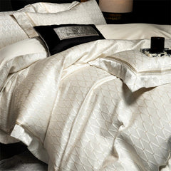 1000TC Egyptian Cotton Thick Weave Jacquard Luxury Bedding Set