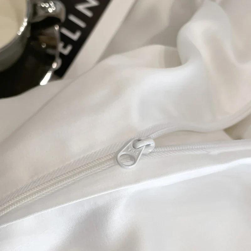 4Pcs Luxury 800TC Lyocell Soft Silky Cooling Summer Bedding Set