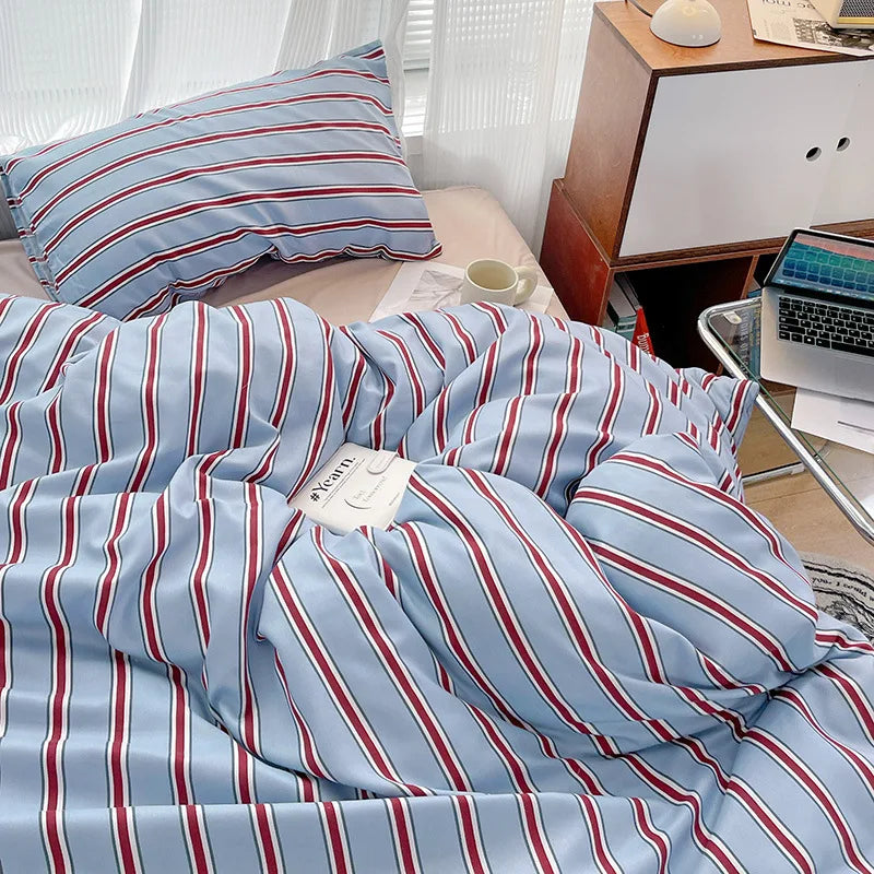 Korean Stripe Bedding Sets