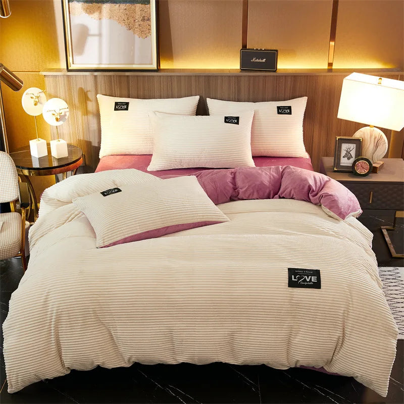 Winter Warm 3pcs Bedding Sets