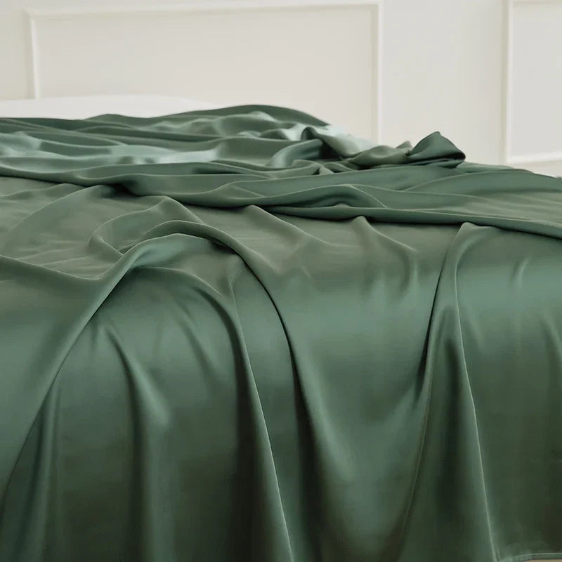 600TC Lyocell Soft Silky Cooling Solid Color Bedding Set