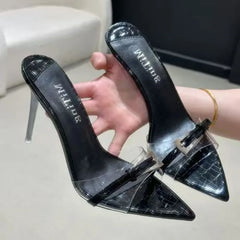 Light Luxury Niche French Multi-color Pointed Toe Thin Heel