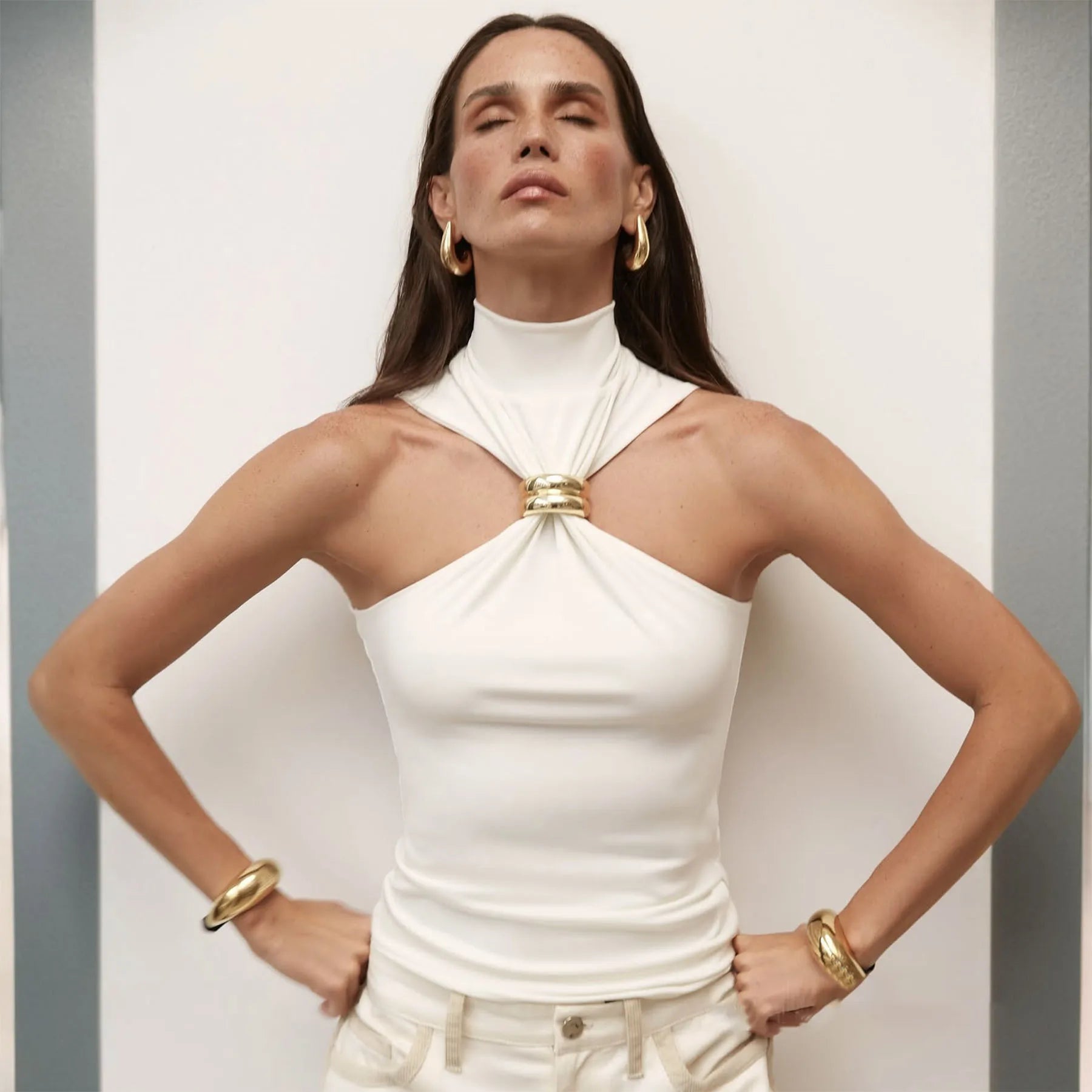 Unbothered Metal Ring Top