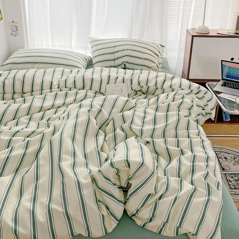 Korean Stripe Bedding Sets