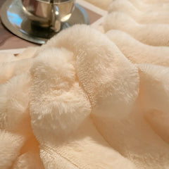 Winter Thick Warm Duvet Cover Set Coral Velvet Luxury Bedding Sets