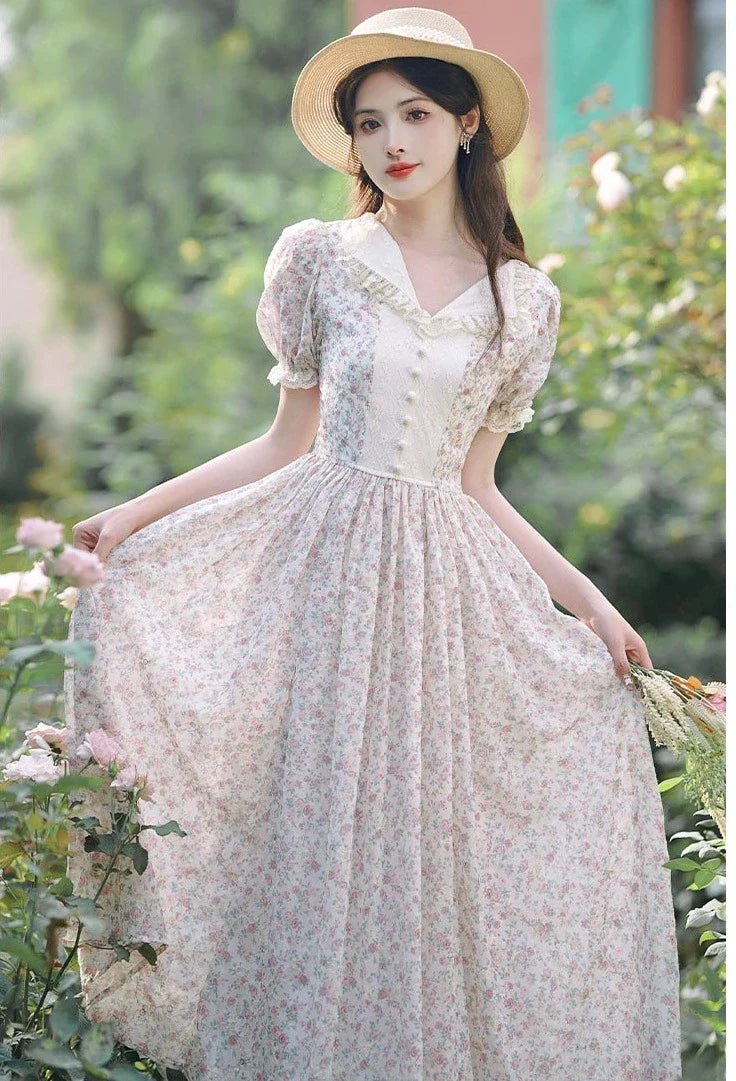 Willow Field Vintage Cottage Fairy Dress Cottagecore Aesthetic