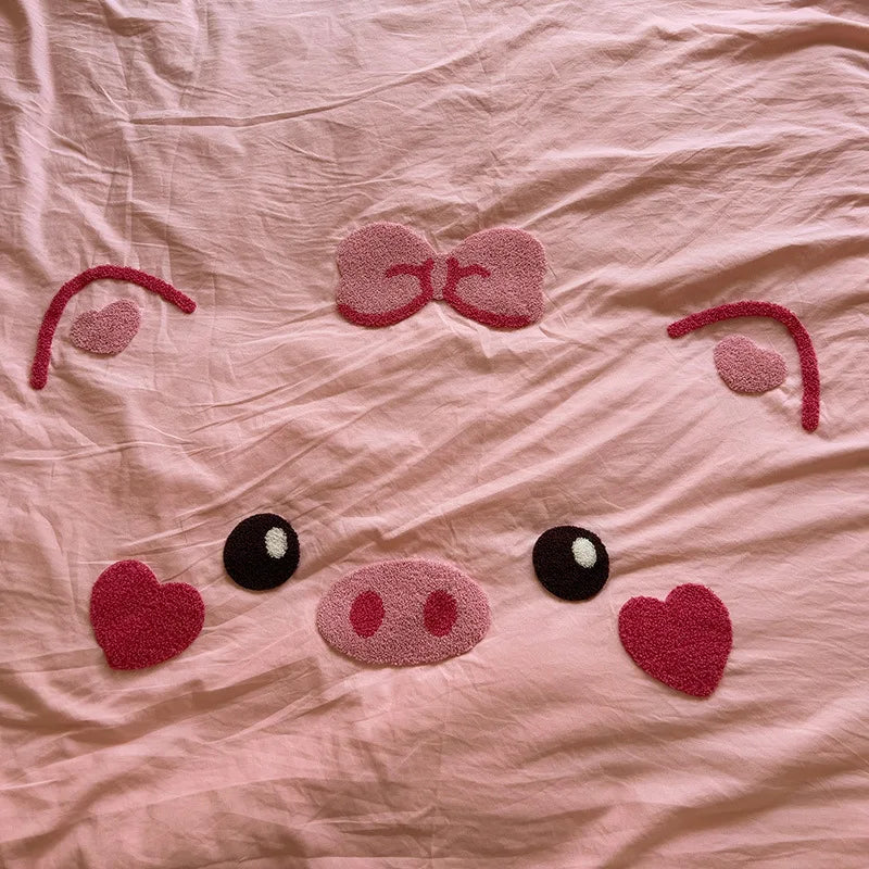 Cute Pig Bedding Set