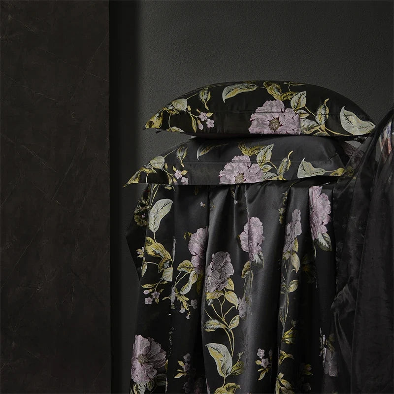 Luxury Brocade Jacquard Satin Egyptian Cotton Bedding Set