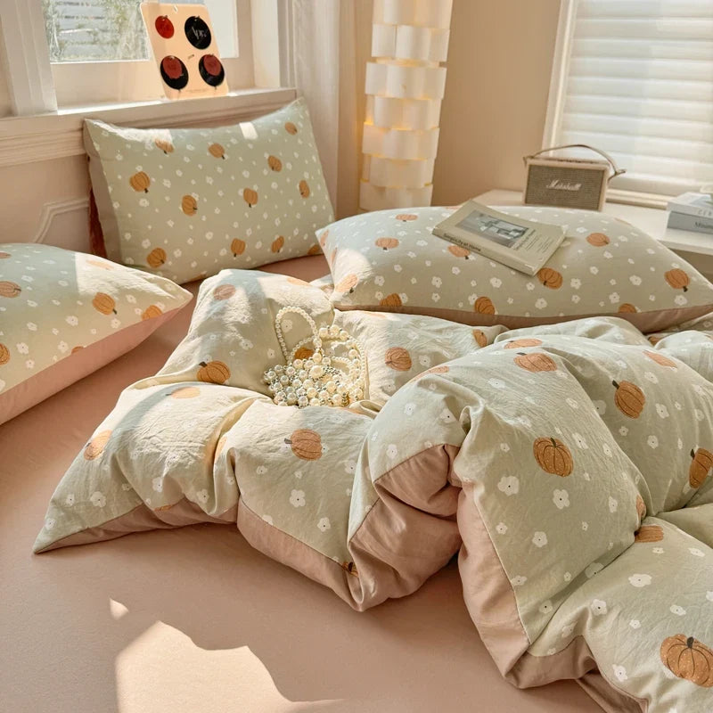 Cartoon Pumpkin Bedding Set