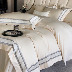 GRADIENT 100% Egyptian Cotton Luxury Embroidery Hotel Style Soft Bedding Set