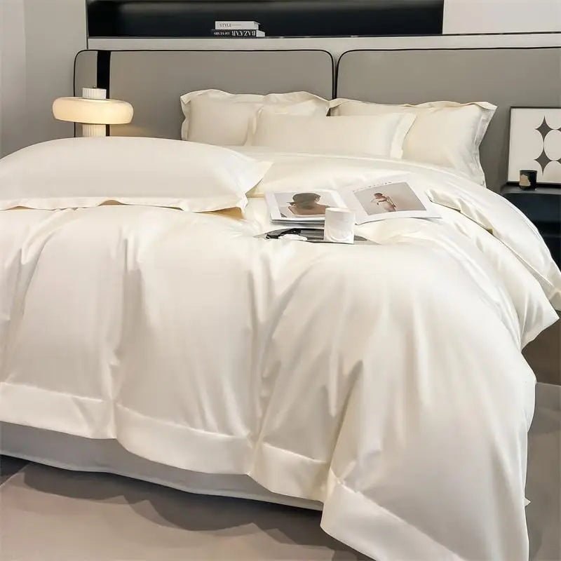 1000TC Egyptian Cotton Premium Solid Color Bedding Set