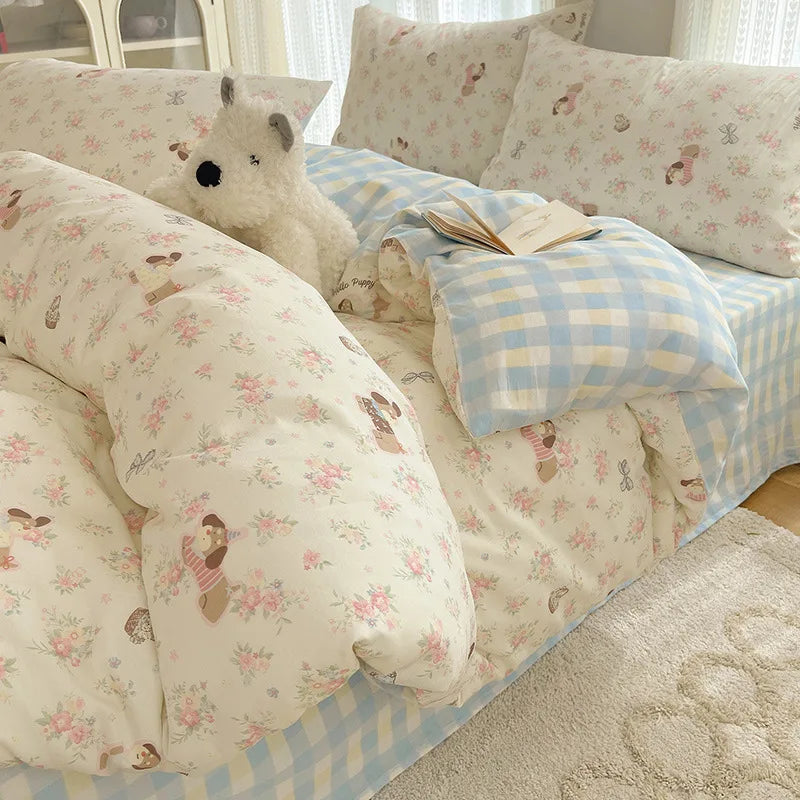 Cotton Long Staple Cotton 4 Pcs Bedding Set