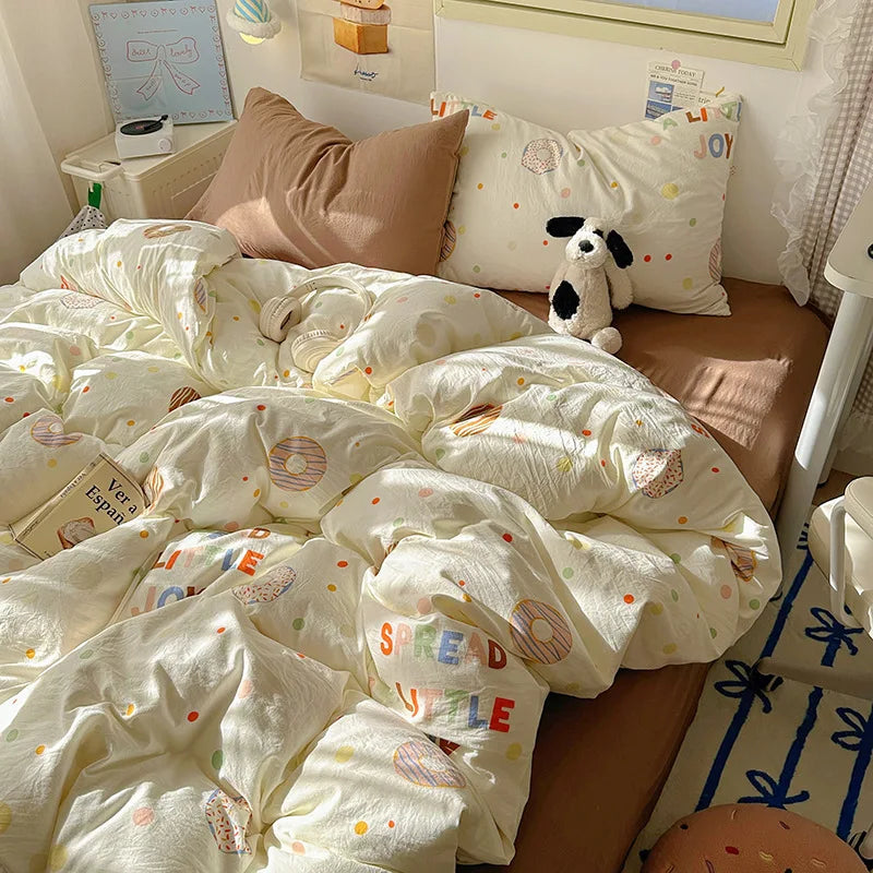 Korean Cute Girls Bedding Sets