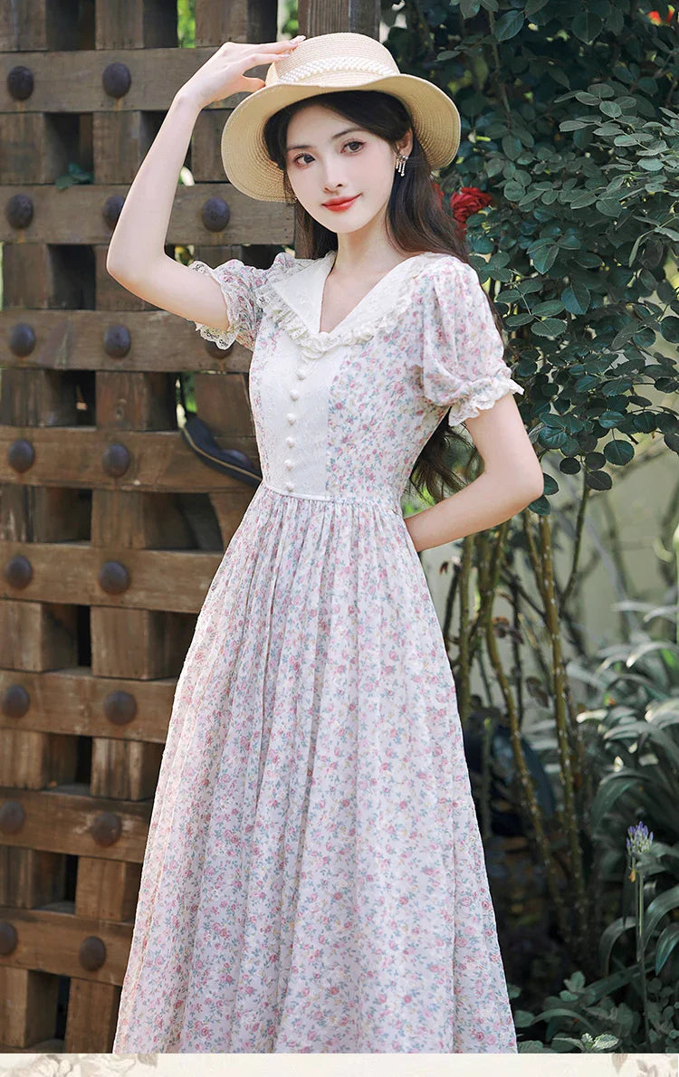 Willow Field Vintage Cottage Fairy Dress Cottagecore Aesthetic