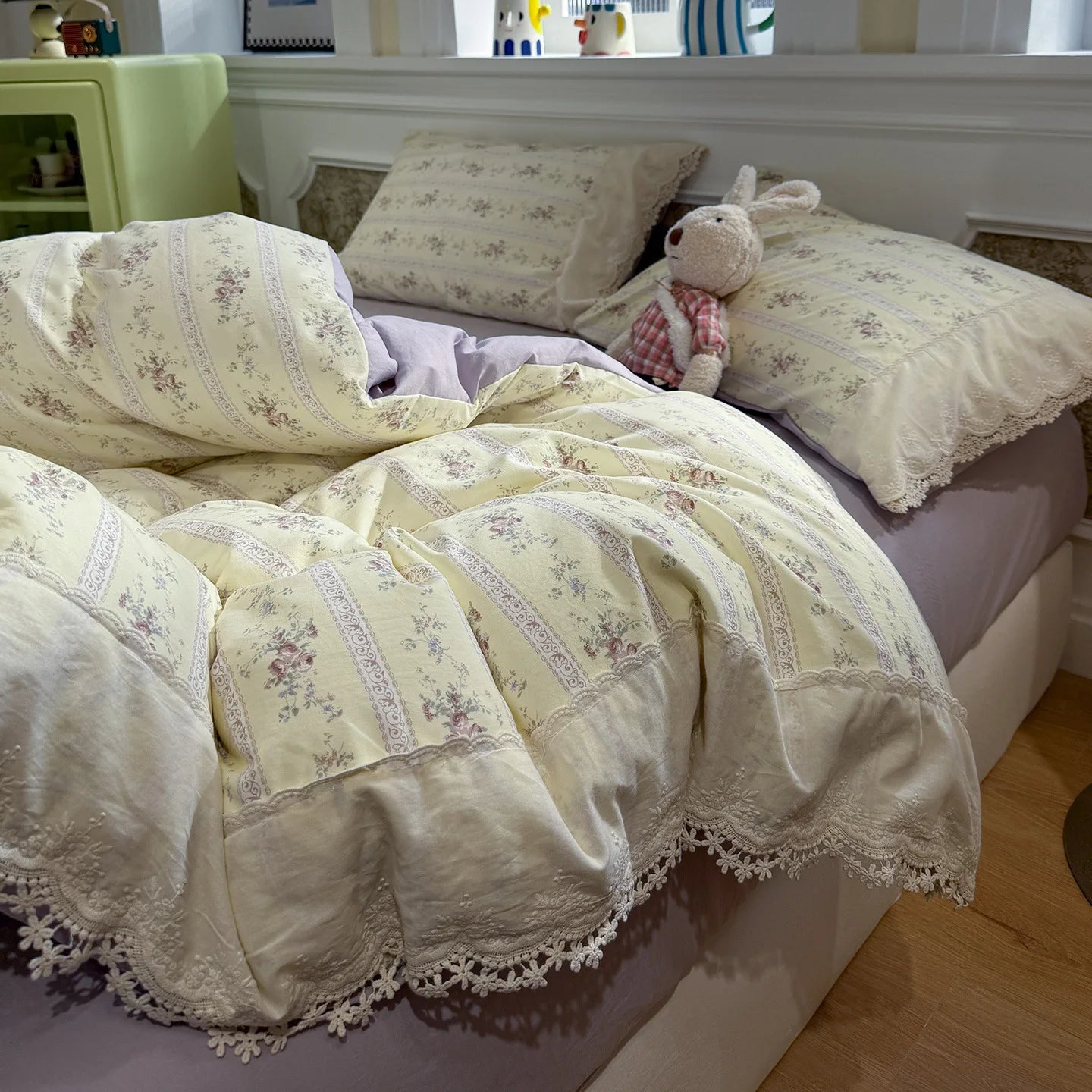 French Style Full Cotton Four Piece Bedding Set