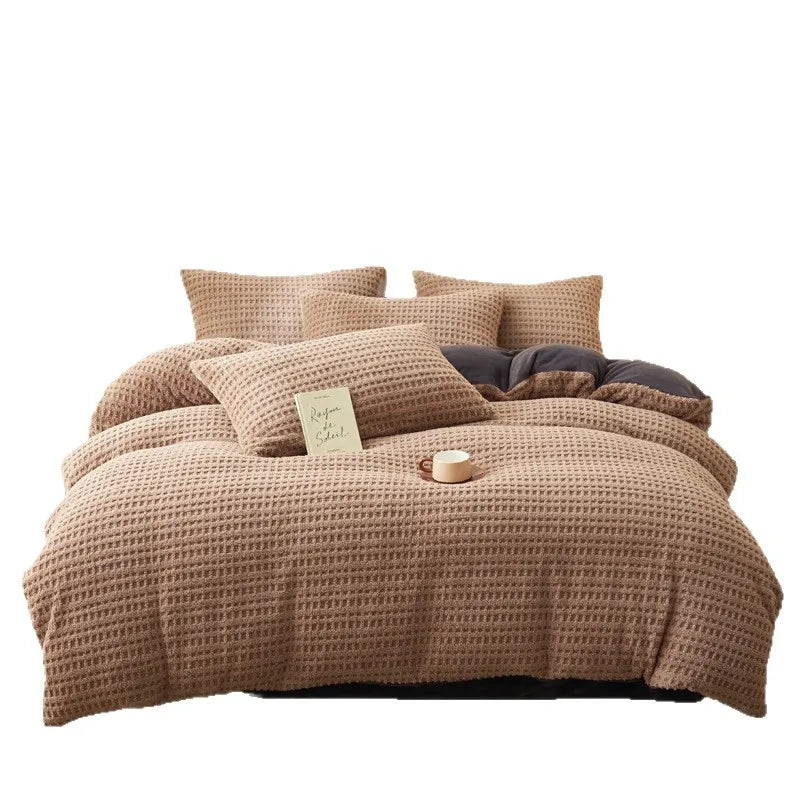 Luxury Warm Plush 4pcs Bedding Set