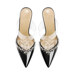 Autumn French Baotou Cool Slippers Niche Design Sexy Nude Temperament High Heels