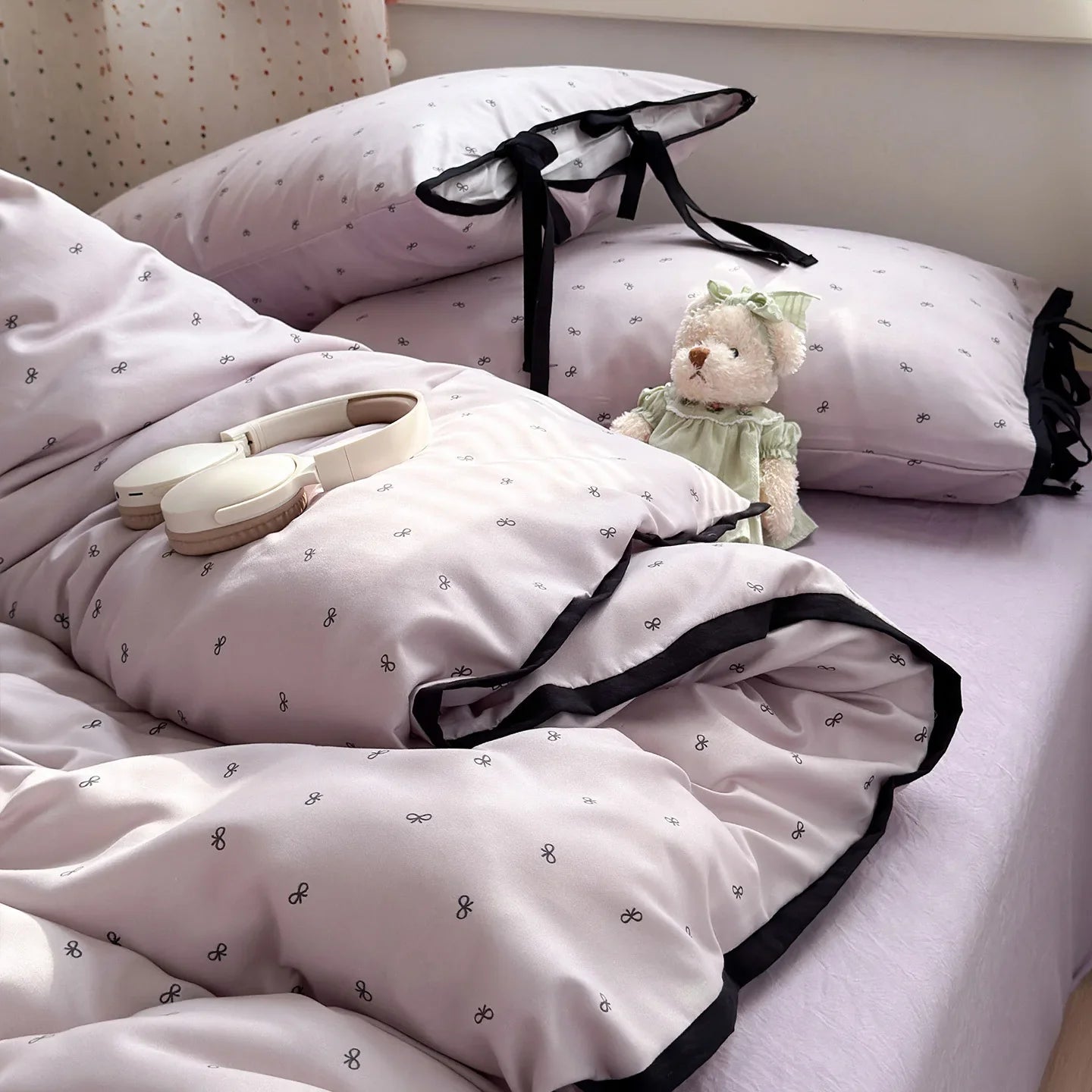 Japanese Washed Cotton Lacing Bedding Sets