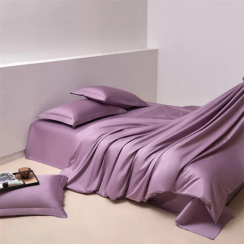 600TC Long Staple Cotton Luxury Solid Color Hotel Style Bedding Set