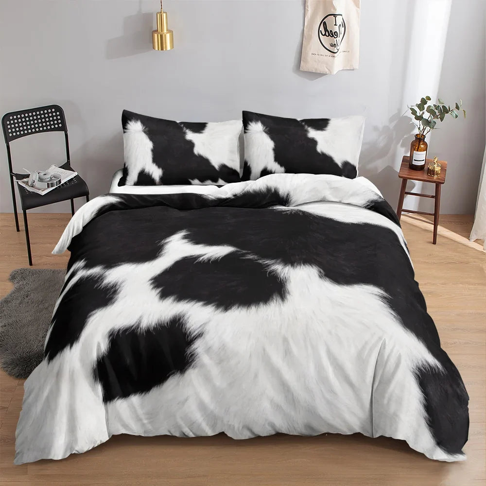 Cow Print Bedding Set