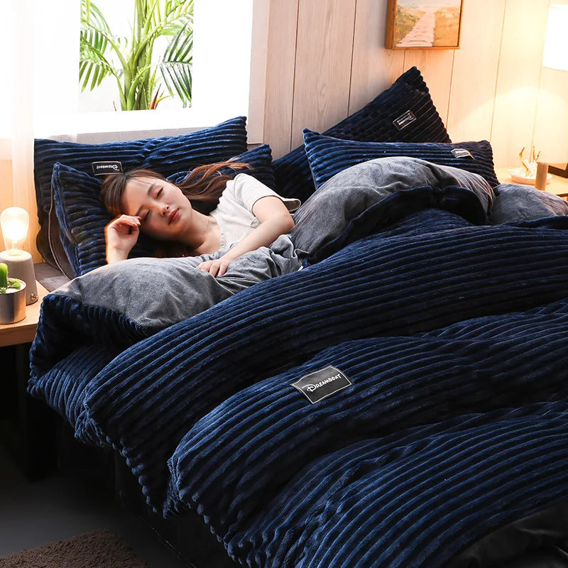 Winter Warm 3pcs Bedding Sets