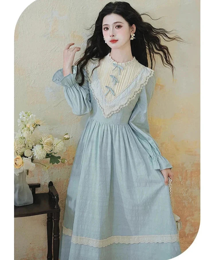 Winter Belle Romantic Royalcore Victorian Vintage-Style Dress