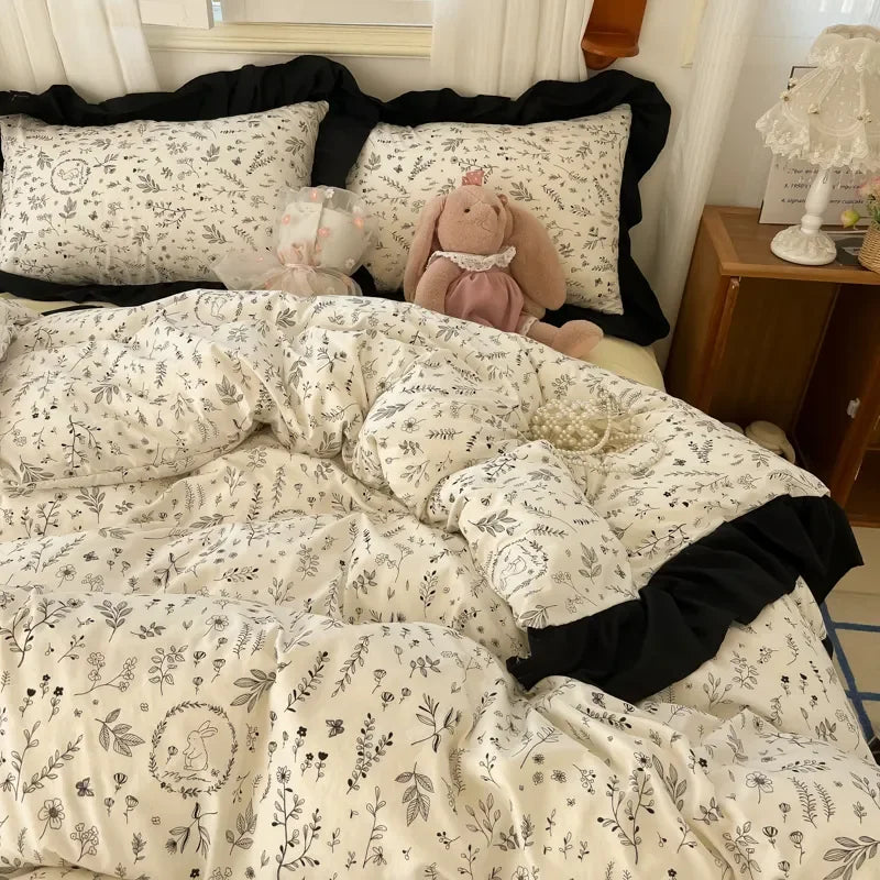 French Floral Bedding Set