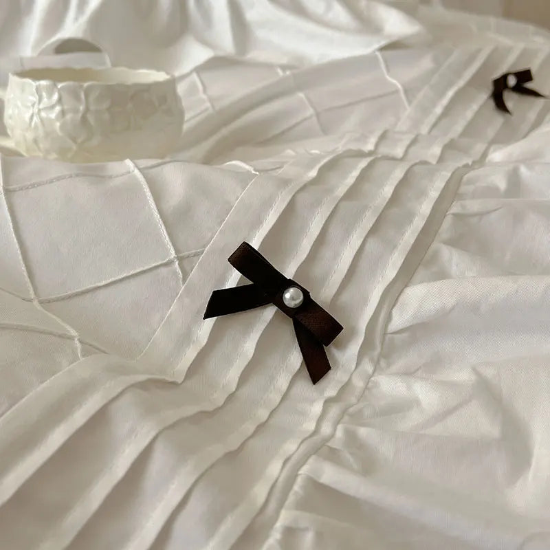 White Pink Yellow Princess Wedding Bedding Set