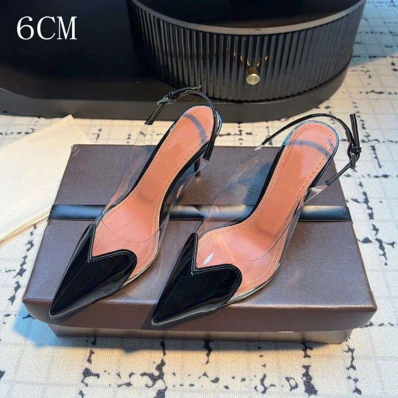Pointed Shallow Mouth Sweet Love Shape Pumps