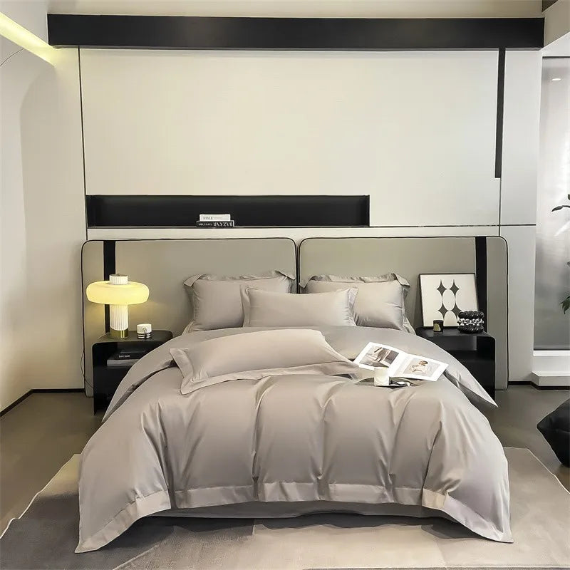 1000TC Egyptian Cotton Premium Solid Color Bedding Set