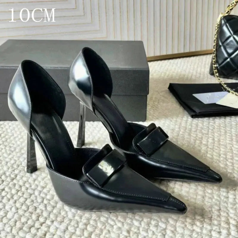 Fmaous Quality Leather Belt Buckle Heels