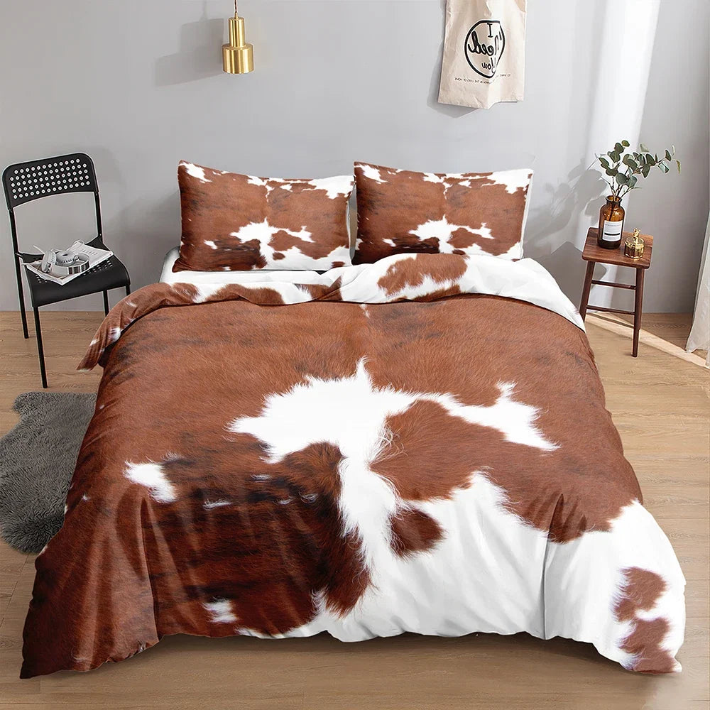 Cow Print Bedding Set