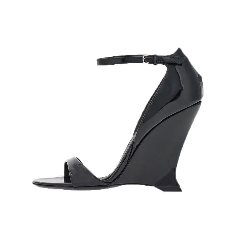Round Toe One Piece with Super High Slope Heel