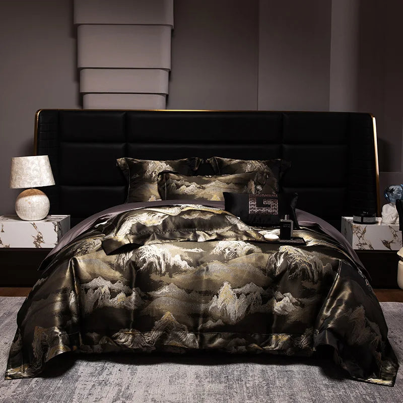 Brocade Jacquard Egyptian Cotton Bedding Set