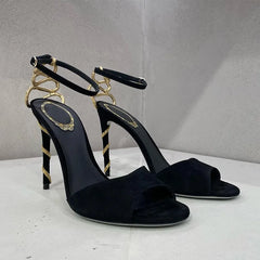 Sexy Socialite Open Toe Round Toe Sandals
