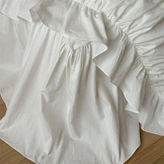 100% Cotton White Vintage French Princess Wedding Bedding Set