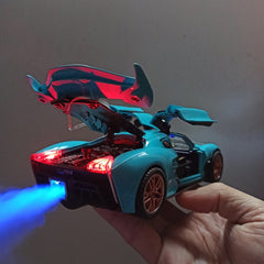 Butterfly Door Exhaust Effects Race Car